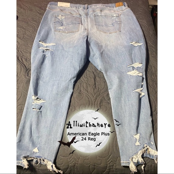 American Eagle Next Level Stretch Curvy Hi-Rise Jegging Crop 24 Reg - Picture 2 of 3